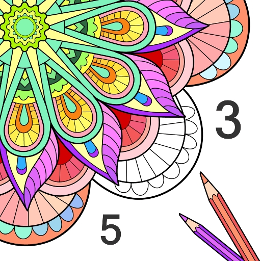 Mandala Color by Number Book Mod